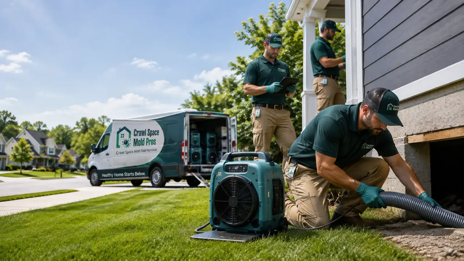 Crawl Space Mold Removal in Webster, IA